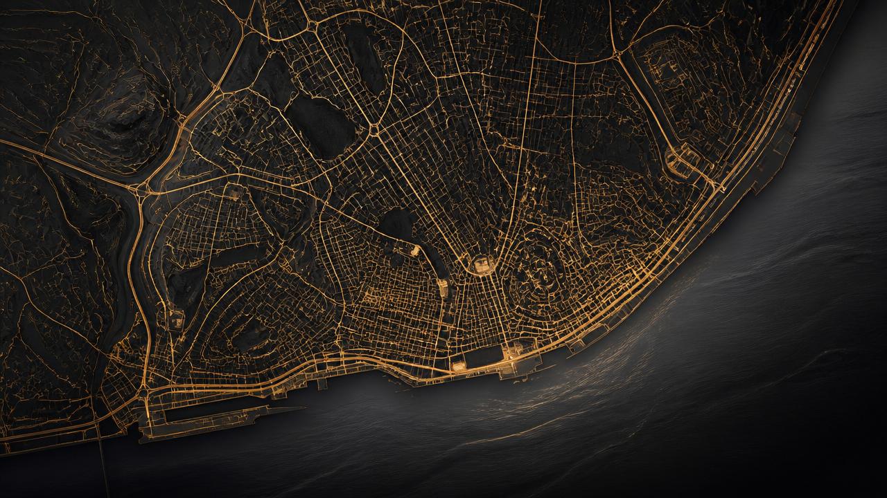 Mapa da zona de Setúbal